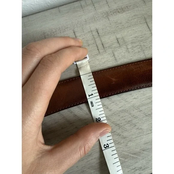 Florsheim mens belt Genuine Italian leather Made In Italy brown Sz 42/105 - Picture 8 of 10